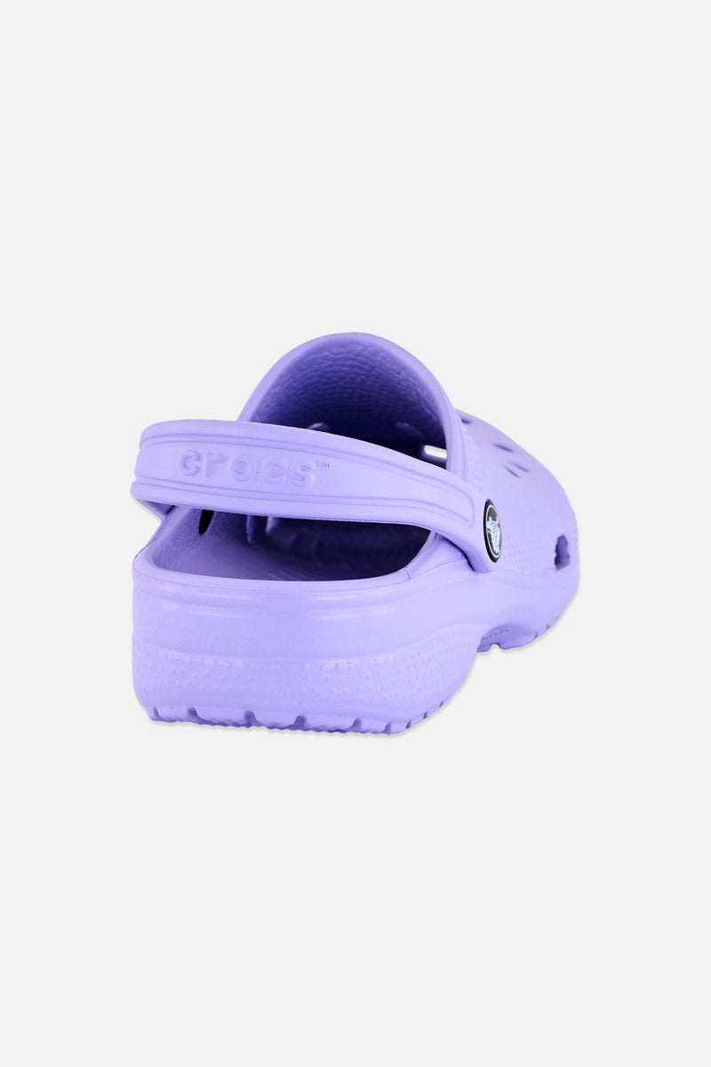 crocs Kids Boy Sling Back Classic Clogs, Purple - Image 3
